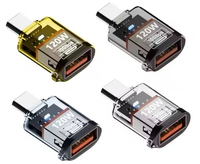 Typ-C USB-Konverter 120W Schnellladung 10Gbps AC Aluminiumlegierung OTP Mehrfachschutz-Adapter für Laptops Mobiltelefone LED