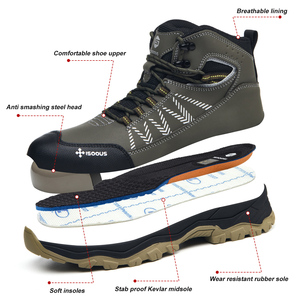 <span class=keywords><strong>Botas</strong></span> de Seguridad con Punta de Acero para Hombre, <span class=keywords><strong>Botas</strong></span> de Trabajo de Moda, Zapatos de Seguridad, Zapatos Protectores para Caminar - Product Image 2