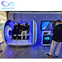 Cine de Realidad Virtual Más Reciente de 2022, 9D Vr Familiar, Silla Espacial Vr de 2 Plazas con Juegos Inmersivos y Películas de Realidad Virtual