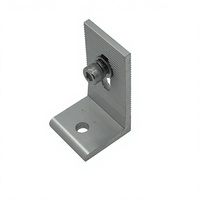 Kit de montage solaire en L avec boulons, support de fixation en aluminium pour toit en tôle