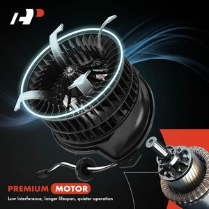 Moteur de soufflerie A-Premium 12V avec grille de ventilateur pour Buick Park Avenue 1997-2005 - Product Image 5