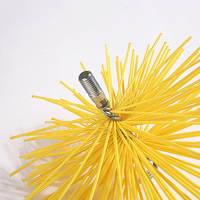 Brosse de nettoyage circulaire de qualité industrielle pour cheminée de cheminée Brosse de nettoyage de cheminée en fil plat