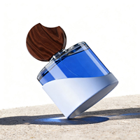 Mini flacon de parfum rechargeable avec bouchon en bois, emballage cadeau, 50 ml, 100 ml, OEM personnalisé