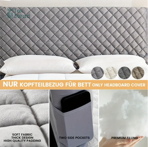 Fodera trapuntata TEXSTEAD addensata per testiera trapuntata-imbottita in fibra di poliestere, lavabile in lavatrice, <span class=keywords><strong>universale</strong></span> - Product Image 3