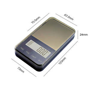 कॉफी वजन पैमाने थोक पोर्टेबल क्लासिक डिजाइन अजस्टबल छोटे पैमाने 0.01g डिजिटल इलेक्ट्रॉनिक गोल्ड गहने पॉकेट स्केल - Product Image 5