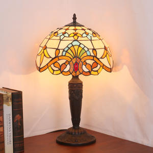 Lampes de table de chambre à coucher rétro européennes confortables, approvisionnement direct d'usine, design baroque coloré pour salon et bureau - Product Image 3