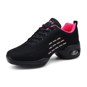 Chaussures de danse pour femmes respirantes avec coussin d'air, semelle fendue souple, chaussures de jazz flexibles pour la danse en ligne et le fitness - Product Image 4