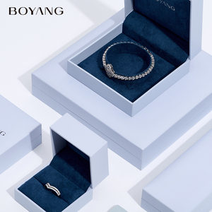 Boyang biểu tượng tùy chỉnh sang trọng dây chuyền bông tai Vòng đeo tay Hộp bao bì giấy trang sức Hộp quà tặng - Product Image 6