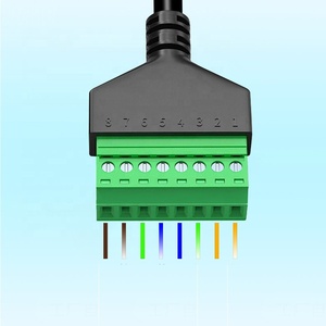 Tout nouveau adaptateur <span class=keywords><strong>de</strong></span> borne à vis RJ45 RJ45 mâle à 8 broches connecteur à souder gratuit prise réseau Ethernet pour câble <span class=keywords><strong>de</strong></span> Test pour - Product Image 4