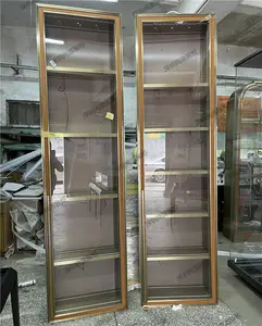 Metall Edelstahl Wein Vitrine Custom ized Shang yuan Display Luxus Weins chrank Display Rack Fabrik