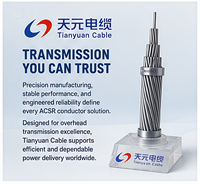 Cable Eléctrico Aéreo de Conductores Trenzados, Cable de Aluminio Reforzado con Acero (ACSR) de Disposición Concéntrica para Fotovoltaica