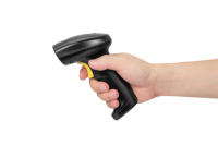 Barato Auto Scan 2D CMOS lector de código de barras pistola con cable escáner de código de barras para supermercado