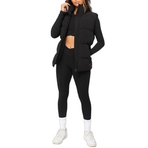 Chaleco Acolchado de Algodón Básico para Mujer, Estilo Regular, Invierno, Cierre de Cremallera, Sin Mangas, Proporcionado por el Productor, Ventas Globales - Product Image 2