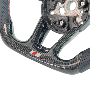 Volant de voiture en fibre de carbone forgée pour <span class=keywords><strong>Audi</strong></span> <span class=keywords><strong>RS4</strong></span> A4 B8.5 TT 8J A4 B6 4F S8 D4 S4 B8.B9 RS3 8V A6 C6 4F TT MK1 - Product Image 3