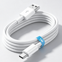 Câble de charge Yiran USB-A vers Type-C, lot de 2, 6FT/1.8M, charge rapide 3A, conducteur en cuivre pur