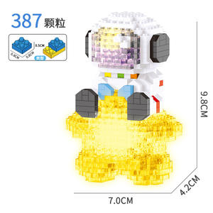 Jouet de construction <span class=keywords><strong>en</strong></span> blocs Spaceman, ensemble de blocs de construction <span class=keywords><strong>en</strong></span> plastique DIY, <span class=keywords><strong>puzzle</strong></span> pour enfants, jouet d'assemblage, blocs de construction - Product Image 4