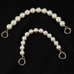 Hochwertige neue kurze Perlen griff tragen Kette Extender Tasche Perle Handtasche Kette Zubehör Perlenkette für Tasche
