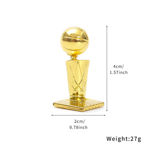 Alloy for Larry O'Brien Championship Trophy Small Ornament <strong>Basketball</strong> Game Accessory Gift School Sports Souvenir - Product Image 4