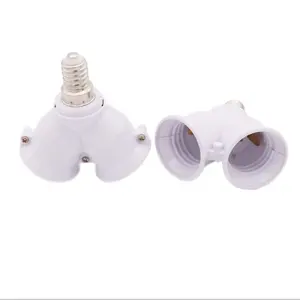 Support de lampe de conversion E14 à E27, un à deux supports de lampe, support de lampe étendu à double tête E27