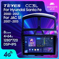 TEYES CC3L WIFI para Hyundai Santa Fe SM 2000 - 2012 para JAC S1 (Rein) 1 2007 - 2013 Radio de coche reproductor de vídeo Multimedia navegación