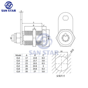 Khóa Tròn 10 Phím <span class=keywords><strong>Arcade</strong></span> Khóa Cam Cho Tủ Trò Chơi Điện Tử - Product Image 3