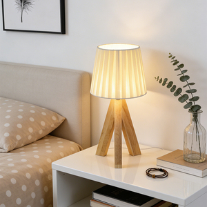 Lampe de table moderne minimaliste avec abat-jour en cristal, base en laiton blanc, LED E26, AC 85-265V, interrupteur à bouton-poussoir décoratif, 3500K, lumière chaude - Product Image 2