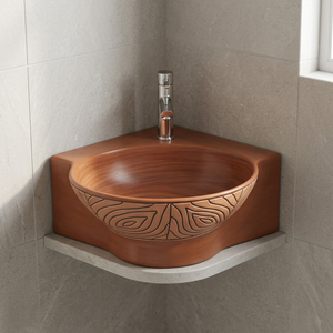 Vasque rectangulaire en céramique moderne, finition mate, grandes, moyennes et petites tailles, pour salle de bain d'hôpital (vente en gros) - Product Image 1