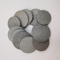 Filter Cakram Bulat Sinter Berpori Baja Tahan Karat SS 316L 0,5-100 Mikron