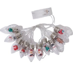 Nuevas Luces de Navidad LED Solares con Certificación IP67 a Prueba de Agua, con Batería de Botón, Decoración de Papá Noel, Muñeco de Nieve y Árbol de Navidad - Product Image 3