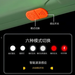 Linterna Magnética Portátil de Doble Fuente de Luz, 12.9 cm, LED, para Uso en Exteriores, con Pilas AAA - Product Image 2