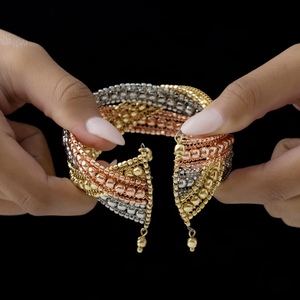 Kelas atas cahaya Wanita Stainless & baja Titanium mewah rantai berlapis untuk gelang bentuk unik modis trendi pesona - Product Image 3