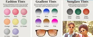 1.50 CR39 Sunglasses Lens UV400 Tinted/polarized/mirror Ophthalmic Tint Optical Lenses