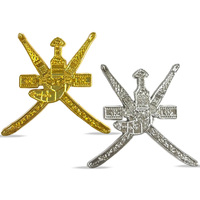 Prêt à expédier Oman Souvenir Pin Sultan Kingdom Emblème Drapeau Passeport Mascotte Badge avec aimant pour la fête nationale Cadeau Promos Personnalisé