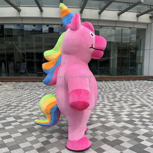 눈길을 끄는 2.6m 핑크 작은 조랑말 마스코트 의상 내 귀여운 작은 조랑말 유니콘 의상 정장 이벤트 대여 코스프레 - Product Image 2