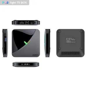 Dispositivo de tv inteligente A95X F3, decodificador con android 9,0, Amlogic S905X3, 2gb/4gb de RAM, 16gb/32gb/64gb
