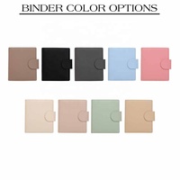 Nueva Agenda Hongbo de 9 Colores A5 de 35 mm con Anillas Doradas, Diseño de Cuero Sintético con Relieve, Agenda/Escritorio/Carpeta con Anillas