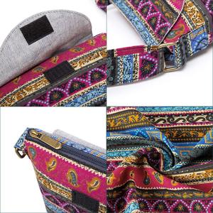 <span class=keywords><strong>Borsa</strong></span> a <span class=keywords><strong>Tracolla</strong></span> in Tela di Cotone Retrò Personalizzata per Donna, Stile Hippie Boho, Formato Piccolo - Product Image 6