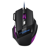 Souris de jeu USB Hyperspeed, rétroéclairée RGB, ergonomique, 7D, filaire, pour ordinateur portable, PC Gamer, 1 pièce, nouvelle collection