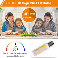Dimmable BA15D 120 Volt Double Contact Base Ampoules Led T3/T4/C7/S6 Doux Blanc Chaud BA15D Ampoules De Machine À Coudre