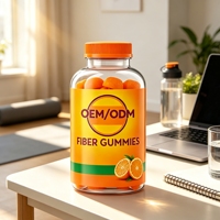 Gummies de fibres alimentaires probiotiques OEM, contenant des fibres probiotiques, marque privée, vente directe d'usine