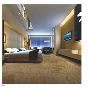 Tapis de couloir d'hôtel commercial, tapis de sol en laine et nylon robuste antidérapant de qualité hôtelière, revêtement mural à mur, Foshan - Product Image 3