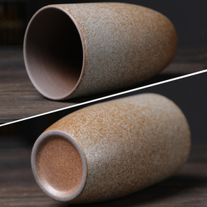 250ml Nhật Bản handmade Retro Espresso Cup thiết kế sang trọng thô gốm Mug tái sử dụng sứ hộ gia đình Latte cup - Product Image 5