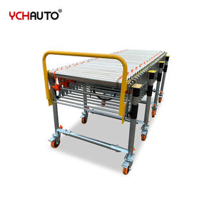 Transportador de Rodillos Flexible Motorizado con Correa en O, Rotación Bidireccional para Carga y Descarga de Cajas en Almacenes - Product Image 5