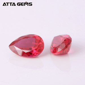 Laboratoire Cultivé 8*6mm Poire Coupé #5 Rubis Imitation <span class=keywords><strong>Pierre</strong></span> de Corindon Prix Par Carat - Product Image 5