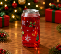 Bouteilles d'emballage pour boissons en plastique PET transparent personnalisées de haute qualité avec couvercles faciles à ouvrir pour la vente en gros