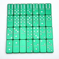 Dominos en aluminium billettes personnalisés Gravés à la main en acier inoxydable Titane Aluminium Double 6 dominos métalliques
