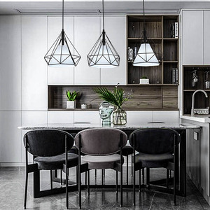 <span class=keywords><strong>Lampada</strong></span> a Sospensione LED Moderna in Oro <span class=keywords><strong>con</strong></span> Gabbia in <span class=keywords><strong>Filo</strong></span> Metallico e Paralume in Tessuto, Dimmerabile per Casa/Hotel/Sale da Pranzo/Soggiorni - Product Image 3