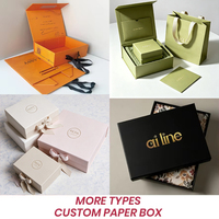 Boîte cadeau pliante magnétique beige crème en gros, boîte en carton rigide de luxe avec logo personnalisé pour l'emballage de vêtements et de cosmétiques de luxe