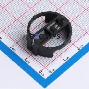 BS-170402 Button & Strip Battery Connector Connector Battery Holder Phosphor Bronze Gold - Product Image 2