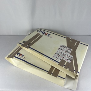 Bolsas de Papel <span class=keywords><strong>Kraft</strong></span> Marrón Impresas Personalizadas, <span class=keywords><strong>Sobres</strong></span> Planos Reciclables para Envío de Ropa, Papel Corrugado - Product Image 4